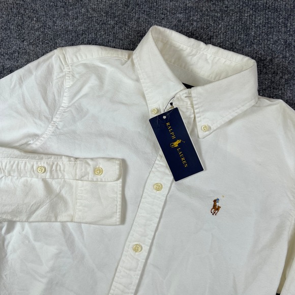 Polo Ralph Lauren Other - Ralph Lauren Shirt Mens XS White Oxford OCBD Long Sleeve Flesh Pony NEW NWT